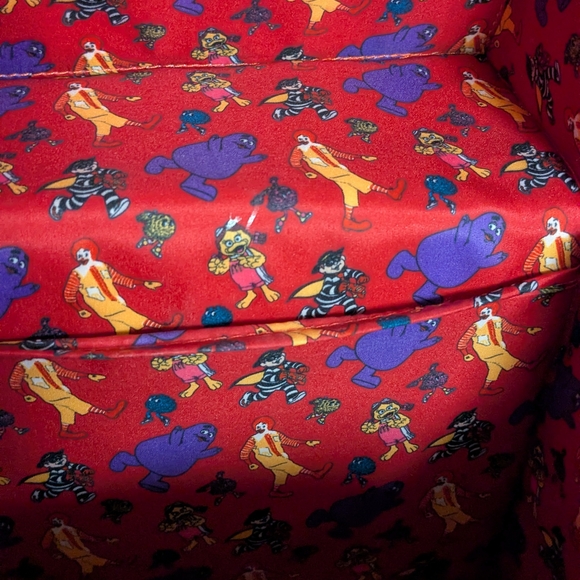 Loungefly McDonald's Red and Yellow Brick-Patterned Box Bag - Picture 7 of 7